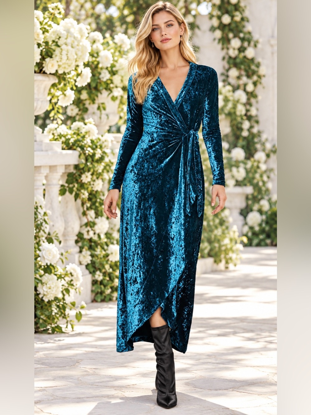 BCBG maxi wrap dress XS